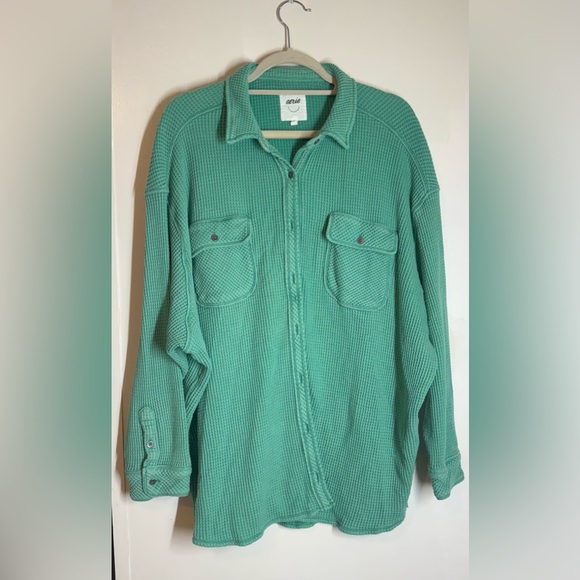 Aerie LumberJane Waffle Shirt - Picture 3 of 9